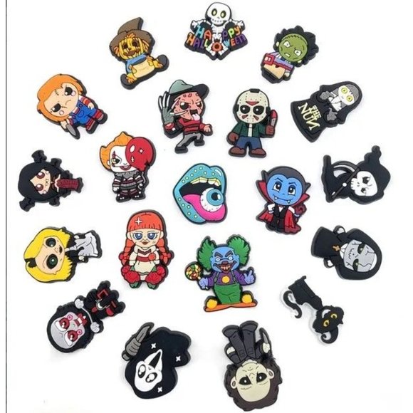 Jibbitz Accessories Jibbitz Halloween Horror Movies Shoe Charms For